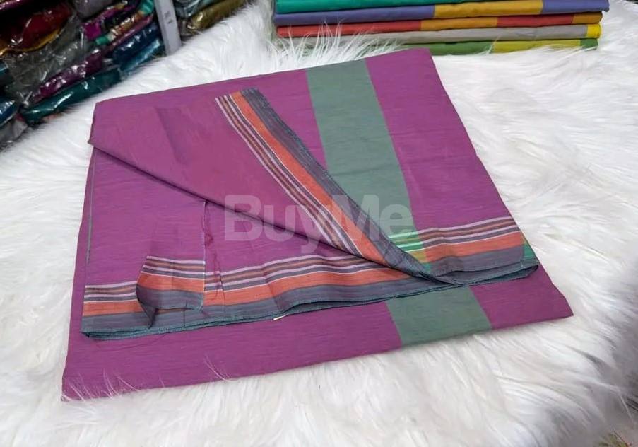 INDIAN HANDLOOM SAREE - PURPLE