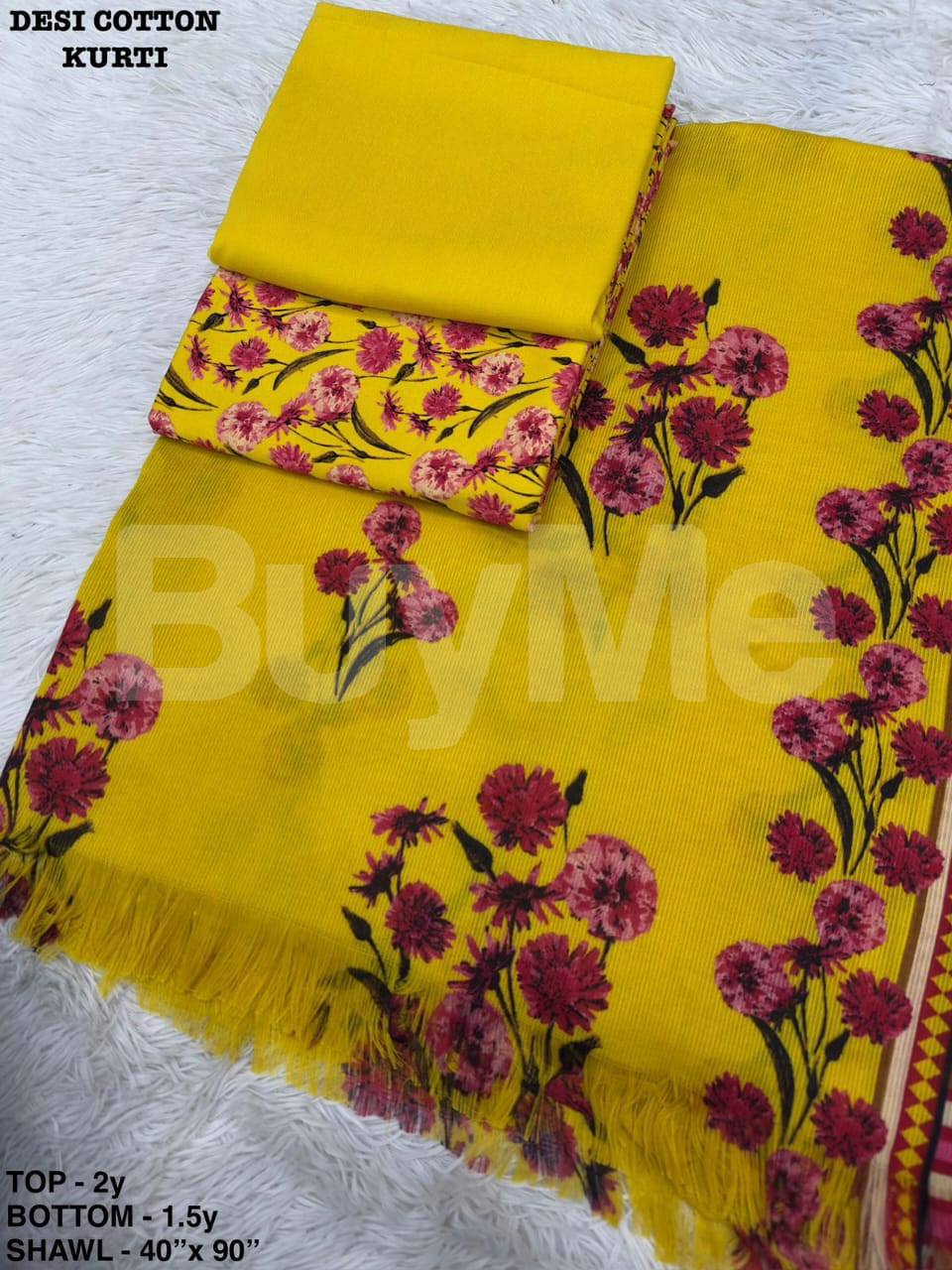 DESI COTTON KURTI SET