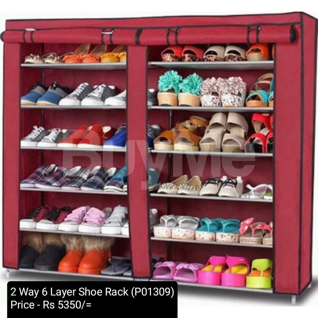 2 WAY 6 LAYER SHOE RACK
