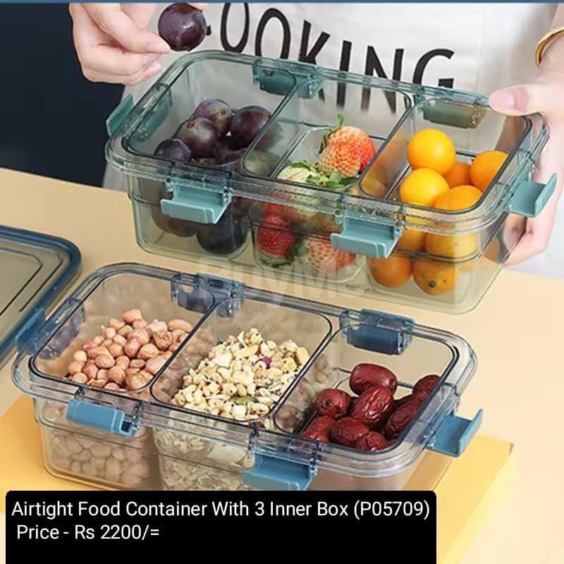 AIRTIGHT FOOD CONTAINER WITH 3 INNER BOX