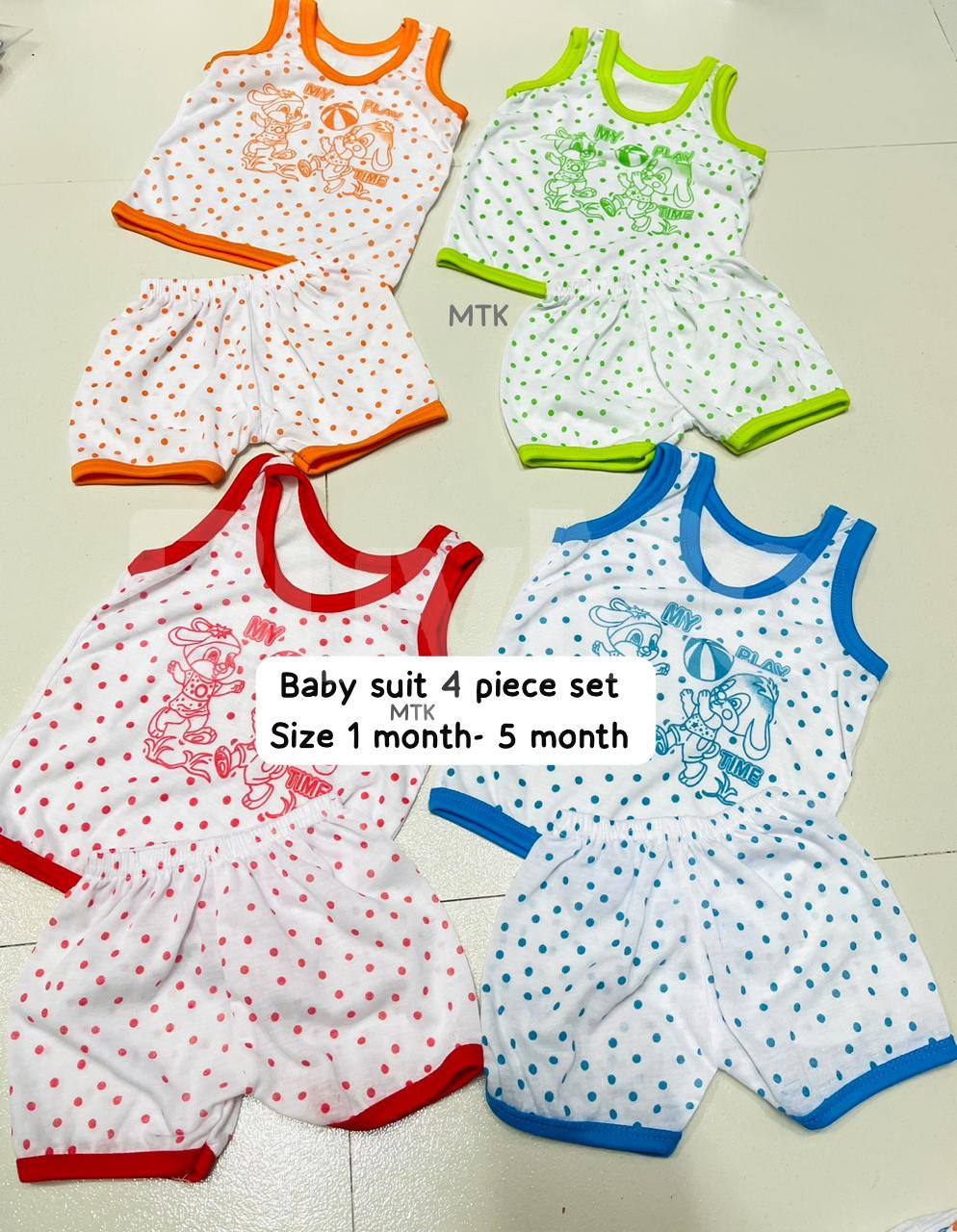 BABY SUIT 4 PIECE SET