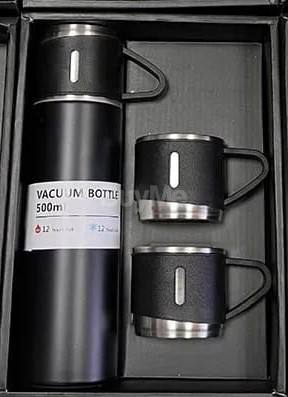 VACCUM FLASK SET - BLACK
