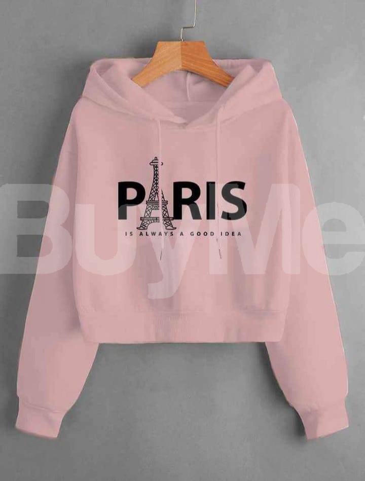PARIS HOODIE -(PINK)