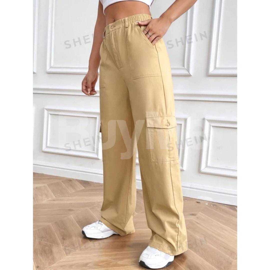 CARGO LADIES PANT - LIGHT BROWN