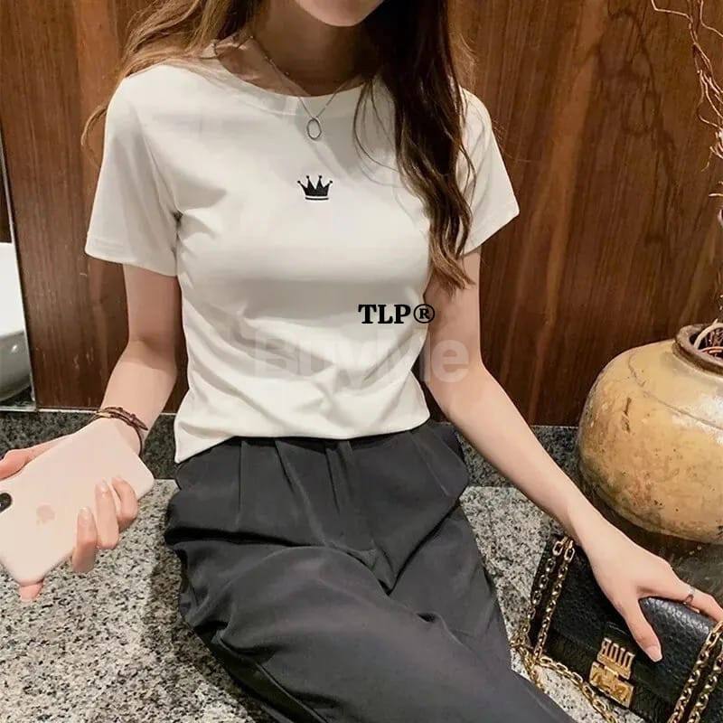 THE CROWN T SHIRT - WHITE