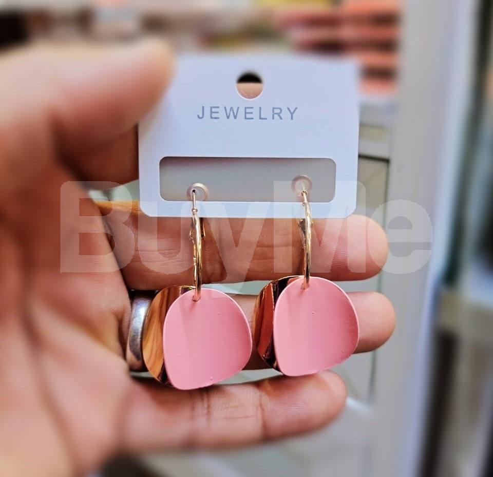 DAZZLING DROP EARRING - PINK