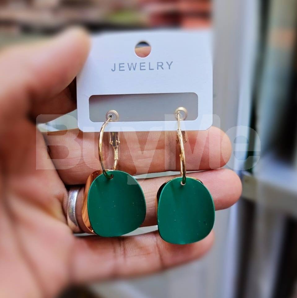 DAZZLING DROP EARRING - GREEN