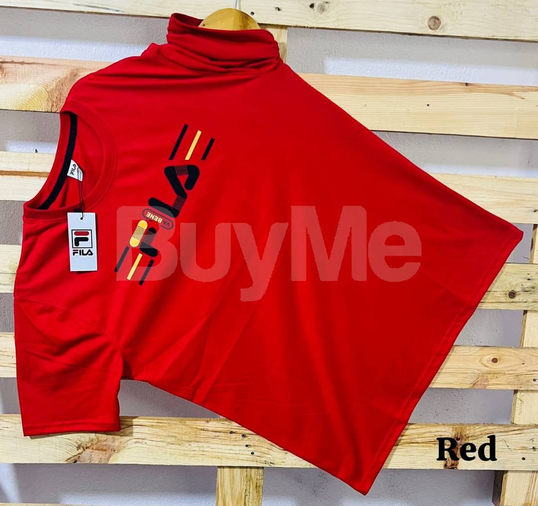 CREW NECK T SHIRT - RED COLOUR