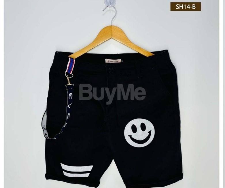 MENS TWILL COTTON SHORT - BLACK
