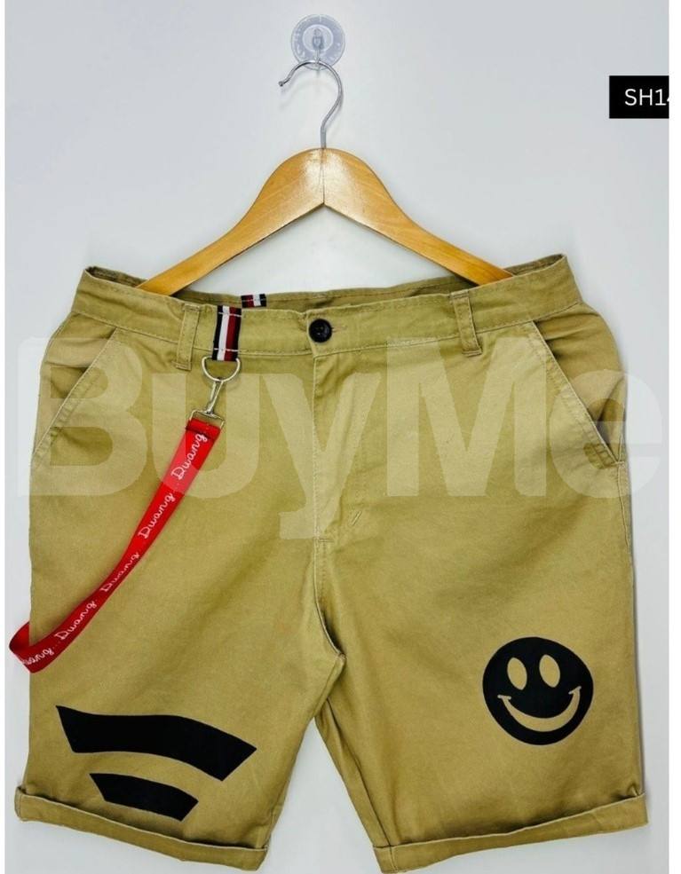 MENS TWILL COTTON SHORT - BEIGE