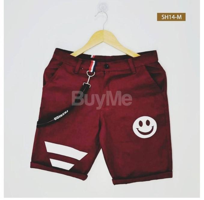 MENS TWILL COTTON SHORT - MAROON