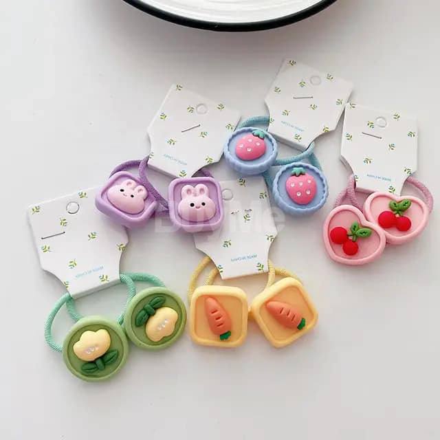 CHILDREN'S FRUIT FLOWER HIGH STRETCH HAIR BAND