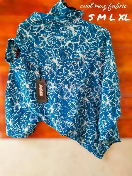 COOL MAZA FABRIC SHIRT - BLUE
