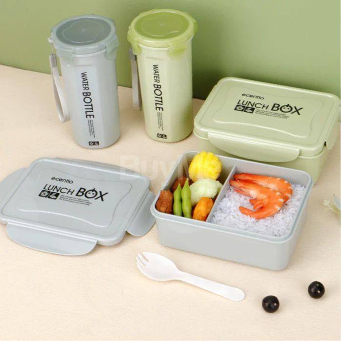 2 IN 1 LUNCH BOX AND WATER BOTTLE