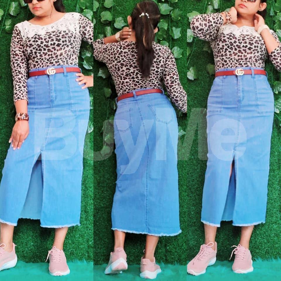 DENIM LONG SKIRT FOR LADIES