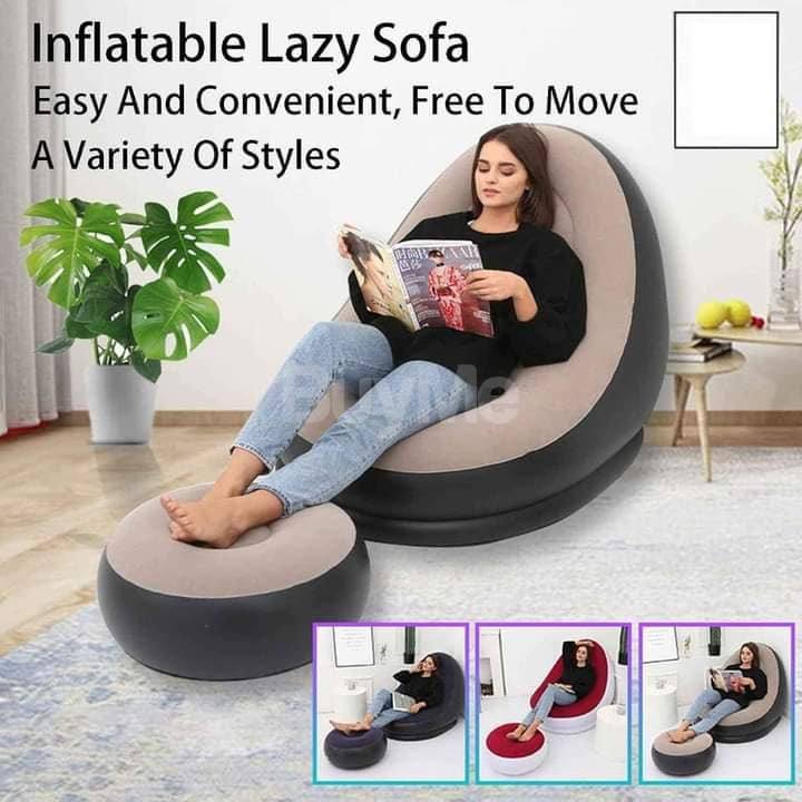 AIR SOFA WITH FOOT REST