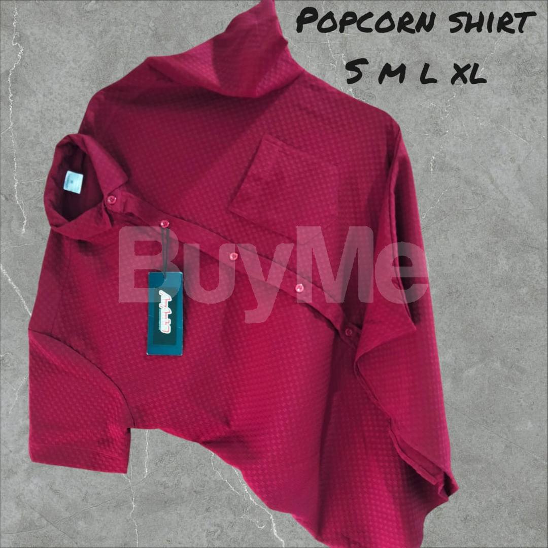 MEN'S POPCORN SHIRT - RED