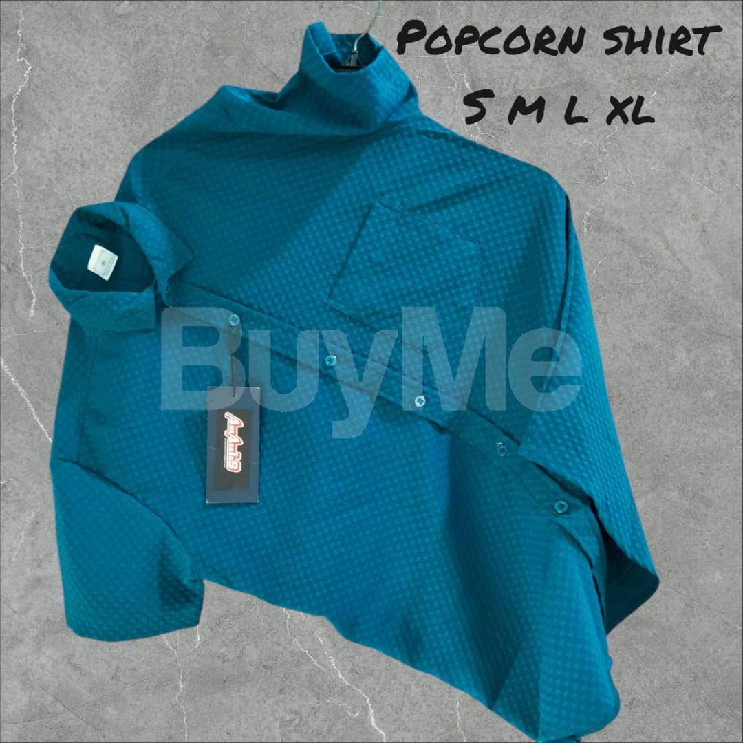 MEN'S POPCORN SHIRT - BLUE