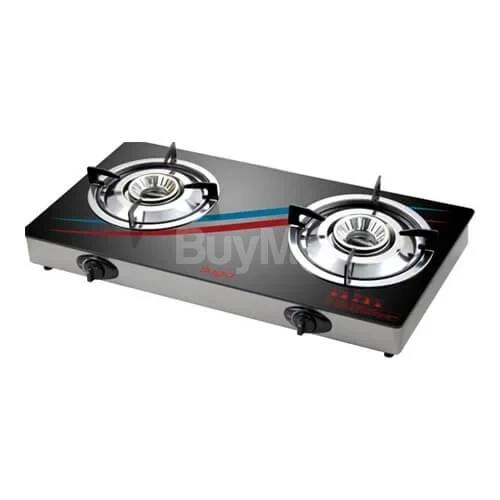 SUGA 2 BURNER GLASS TOP GAS COOKER
