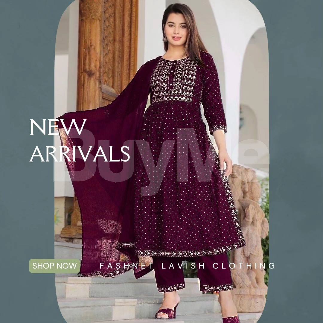 BEAUTIFUL INDIAN KURTHA SET DESIGN