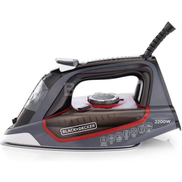 BLACK + DECKER 2200W STEAM IRON WITH CERAMIC SOLE PLATE