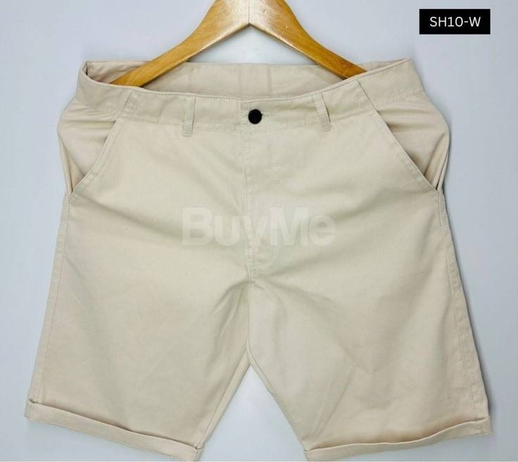 TWILL COTTON SHORT - WHITE