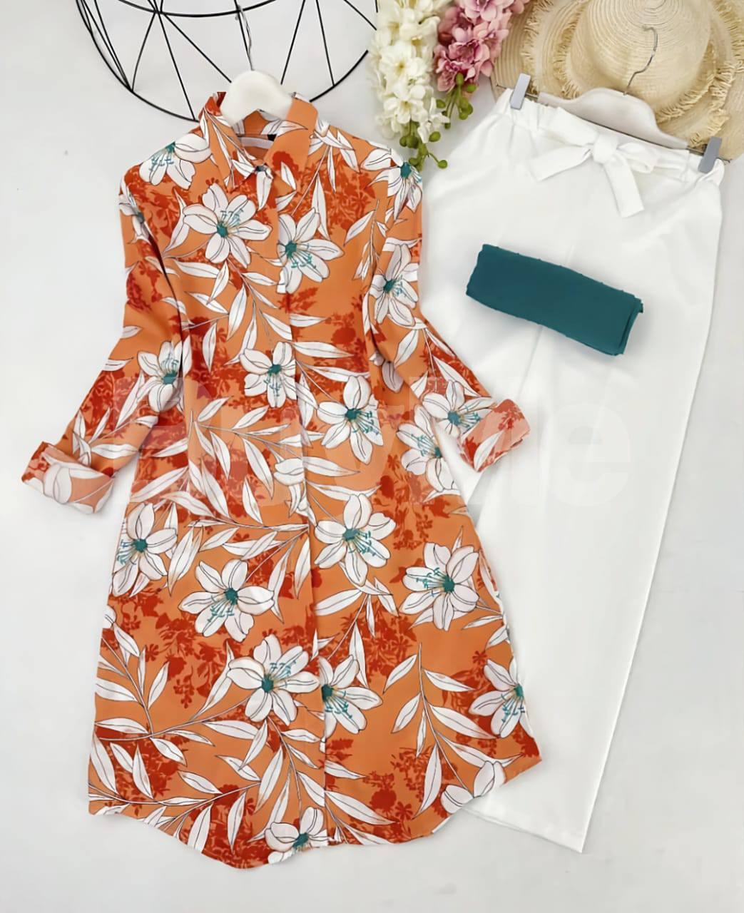 KURTI AND PLAZZO PANT SET