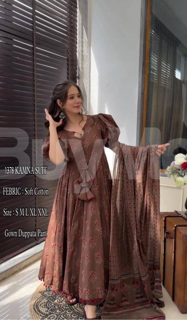 PRINTED ANARKALI SET