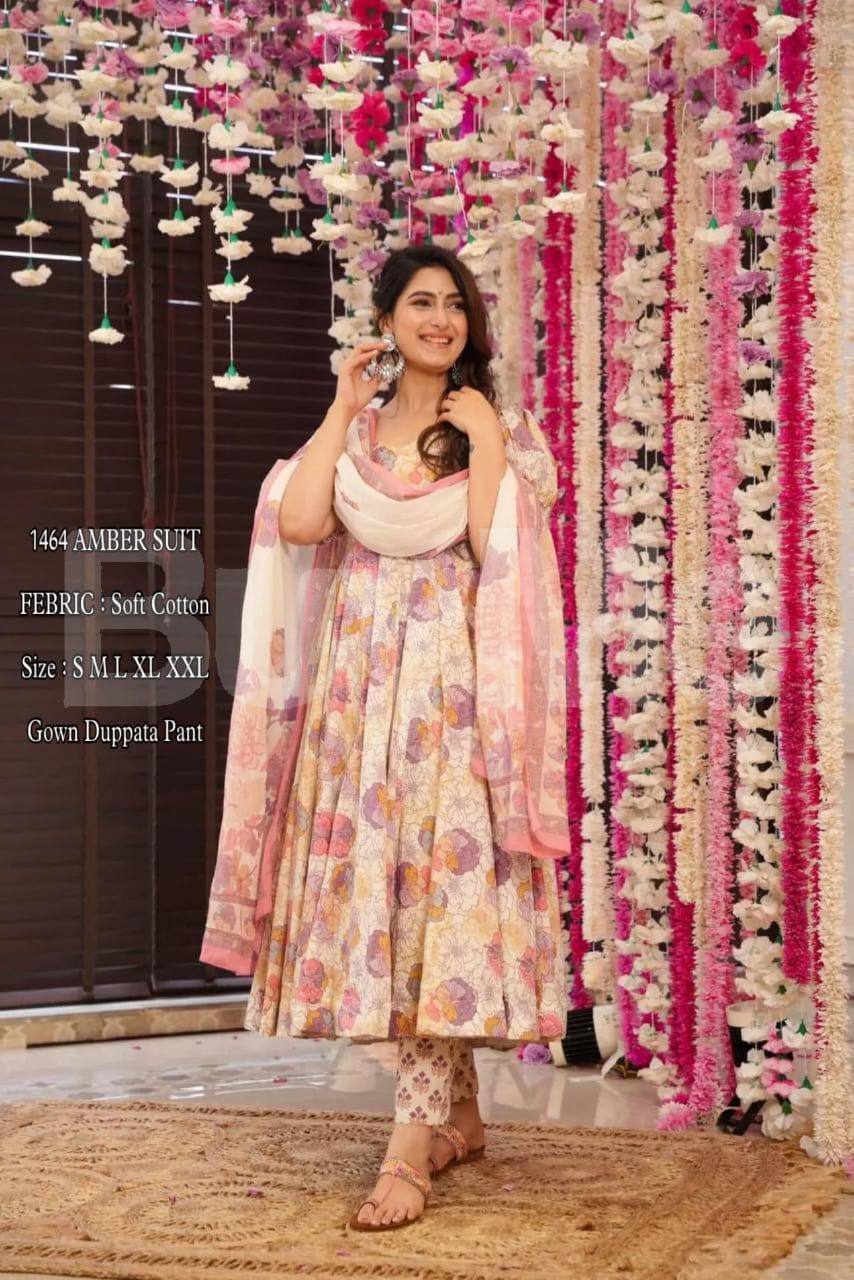 PRINTED ANARKALI SET