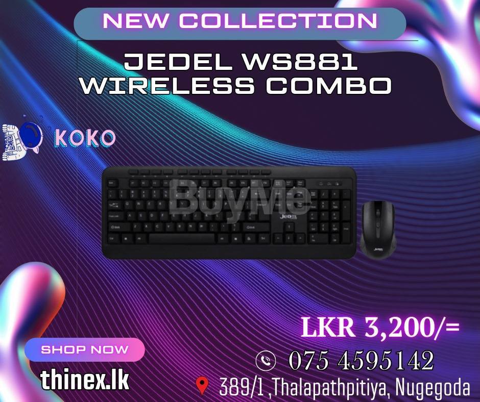 JEDEL WS881 WIRELESS COMBO