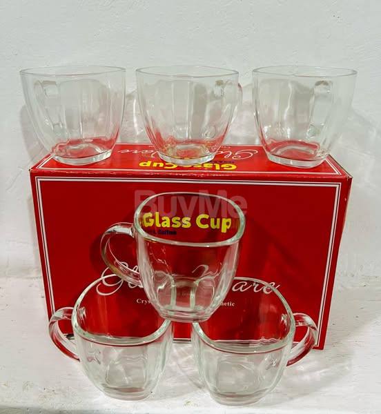 SQUARE SHAPE GLASS TEA CUP