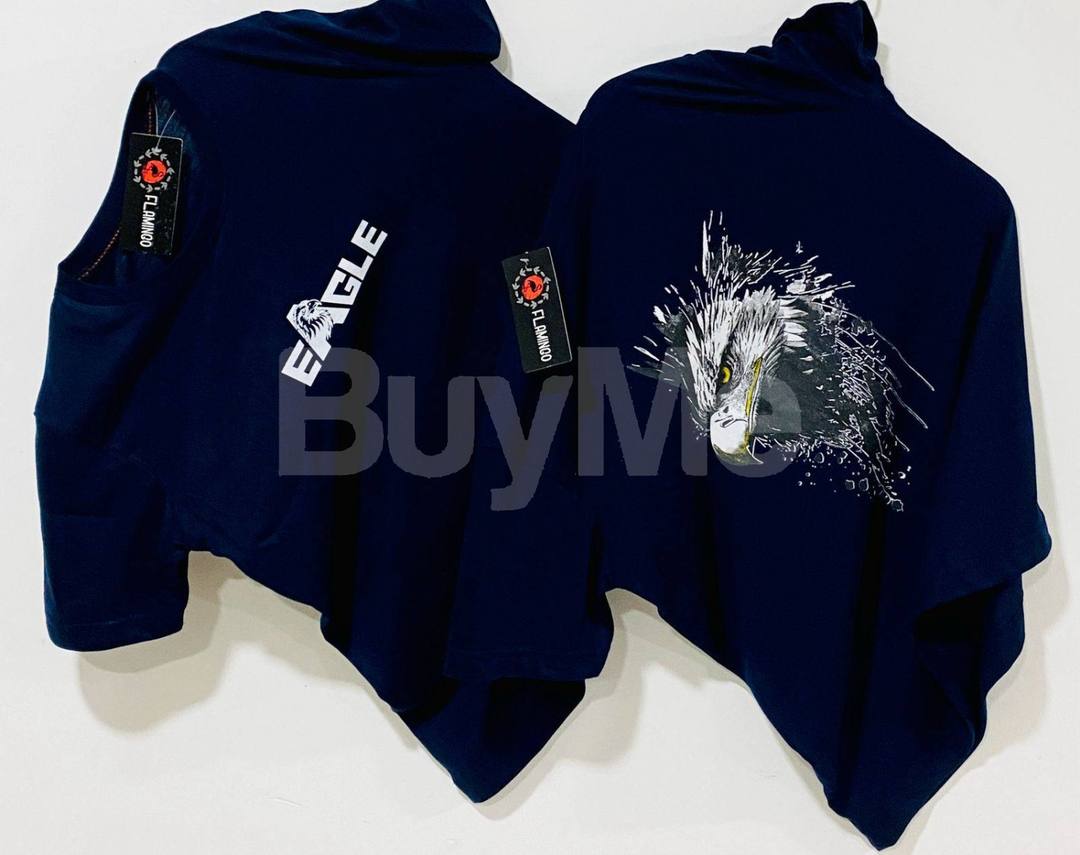 GSM 190 PRINTED T SHIRT - NAVY BLUE