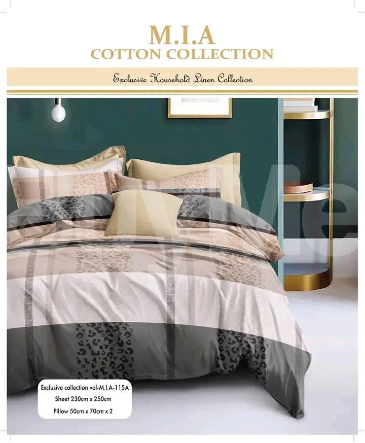BEDSHEET COLLECTION - MIA COTTON MATERIAL