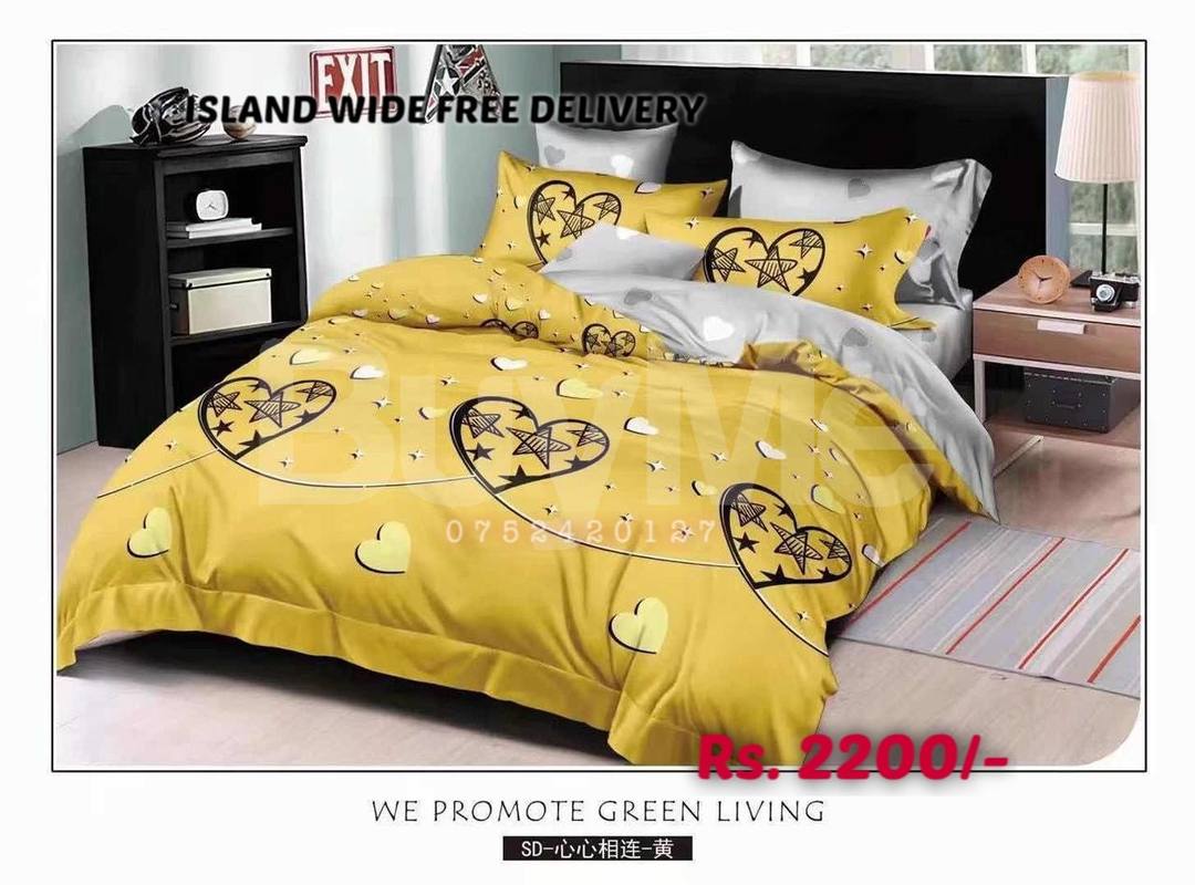 HEART DESIGN 7D BEDSHEET DESIGN