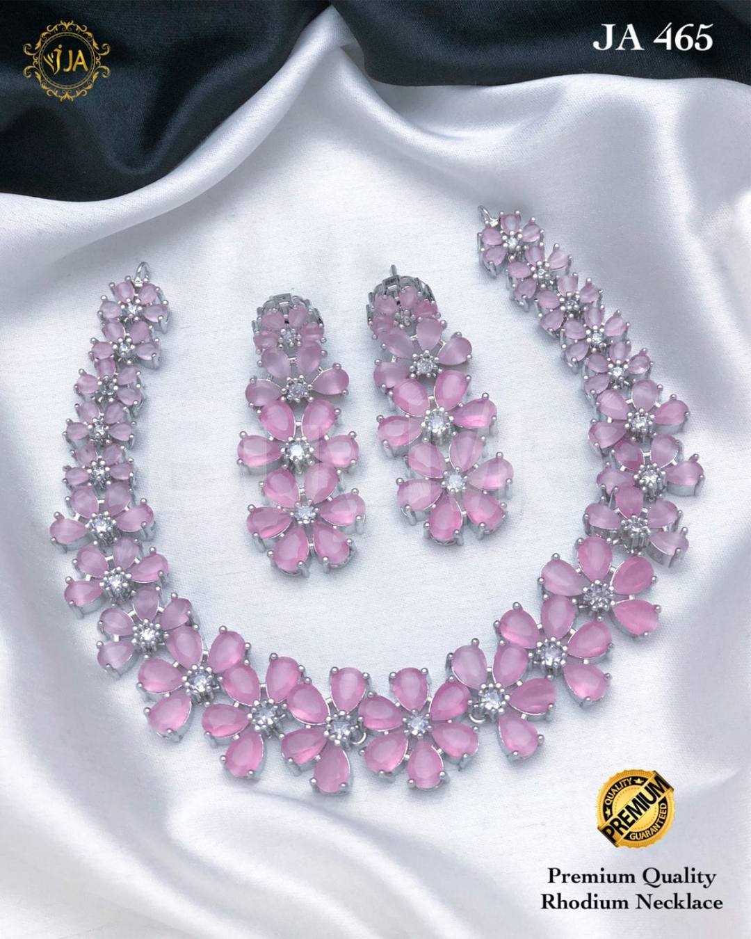 RHODIUM NECKLACE SET