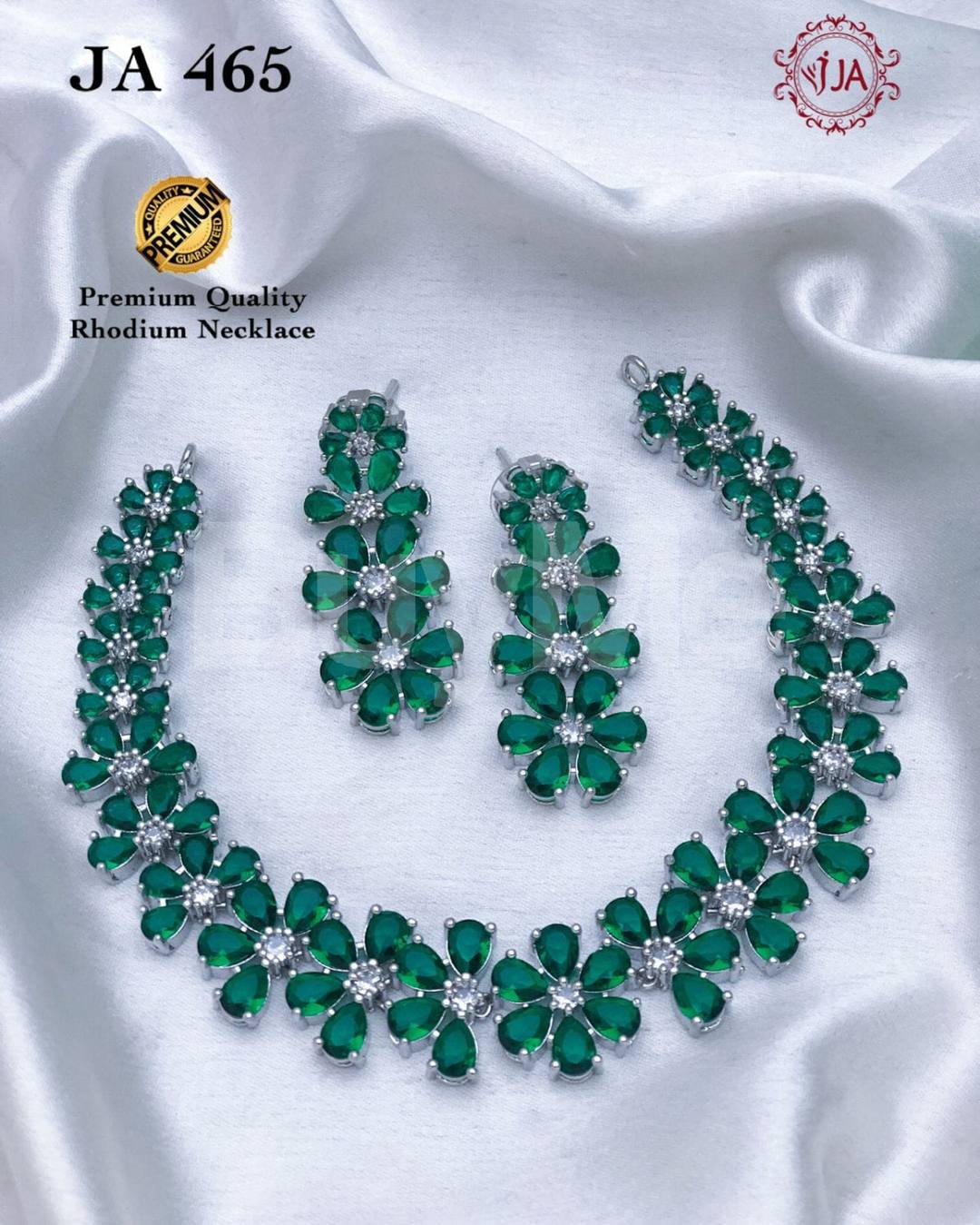 RHODIUM NECKLACE SET
