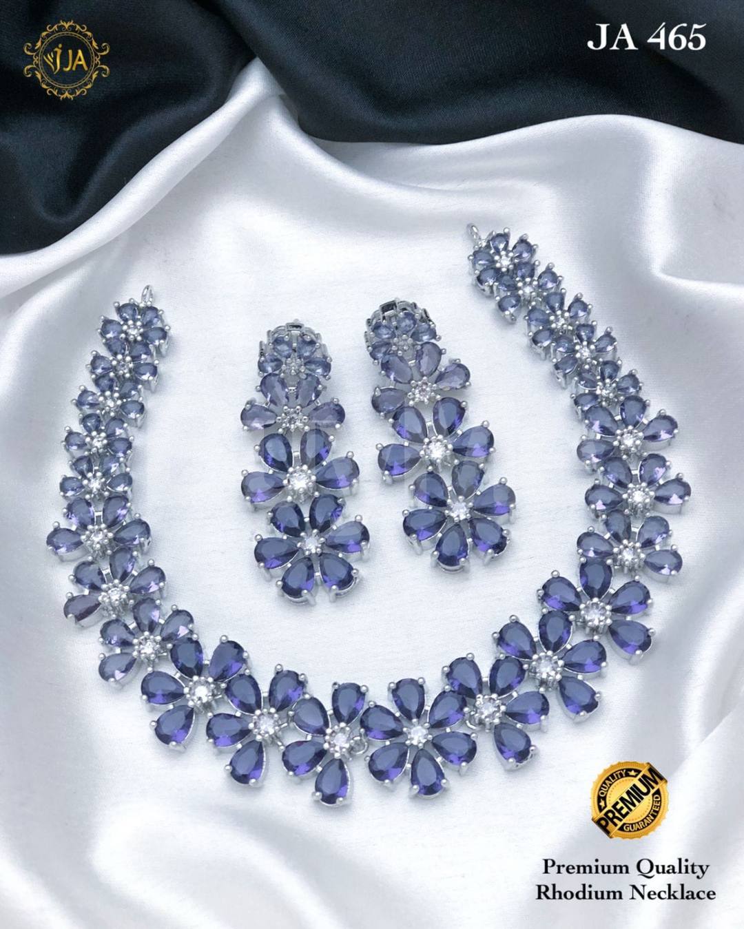 RHODIUM NECKLACE SET