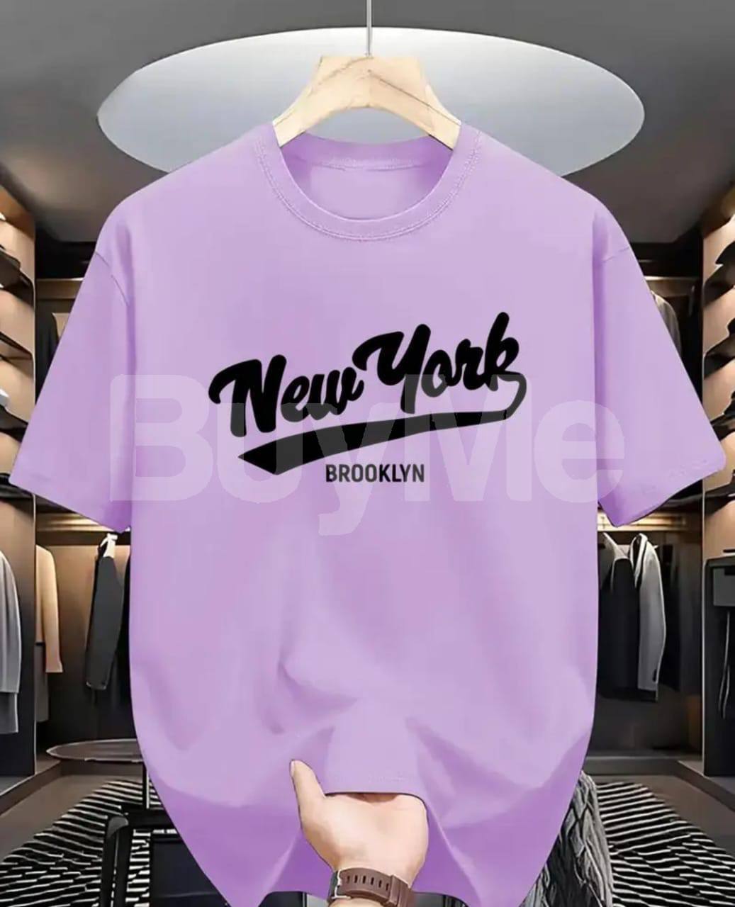 BAGGY NEW YORK T SHIRT - PURPLE