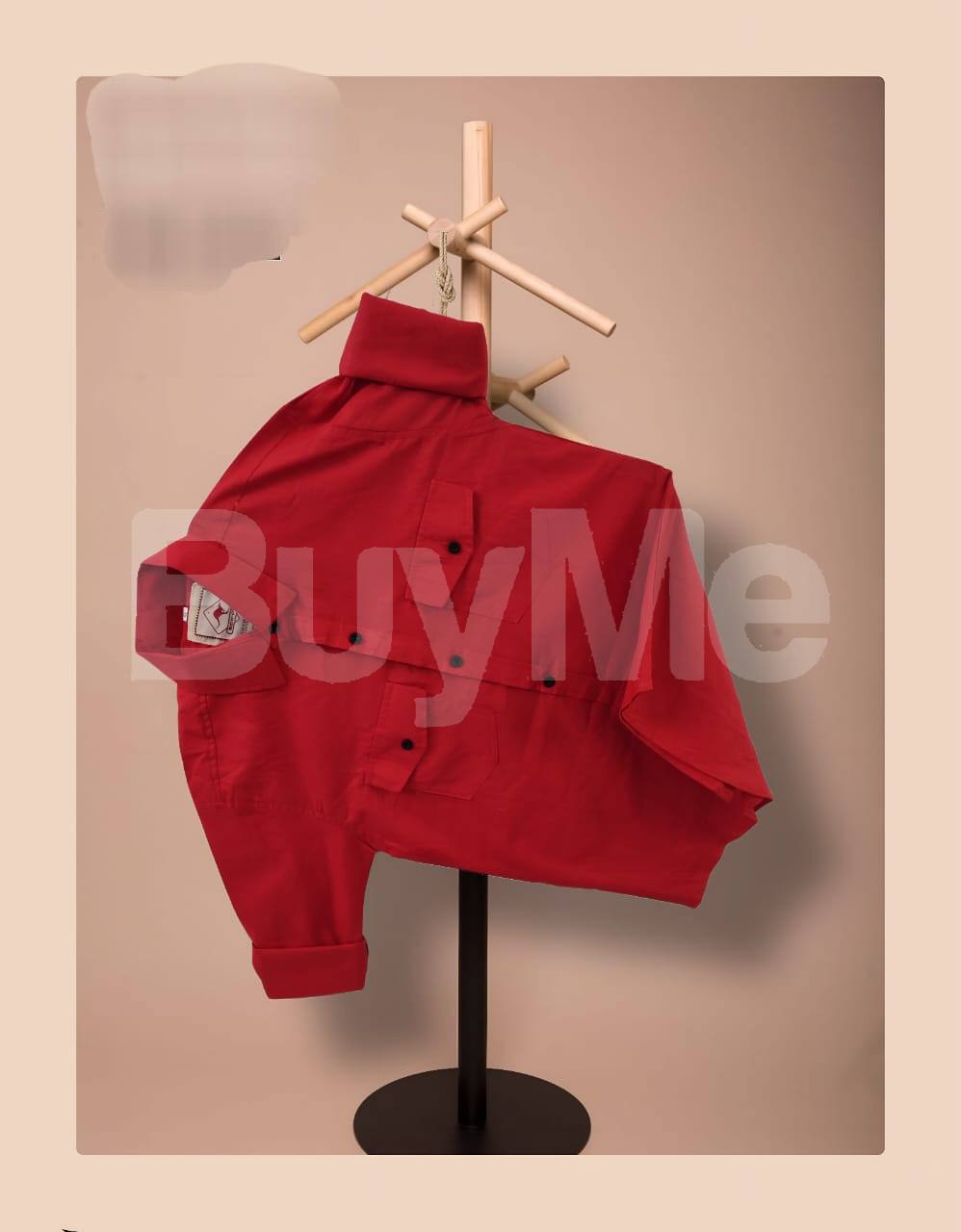 LONG SLEEVE PLAIN DOUBLE POCKET TOP