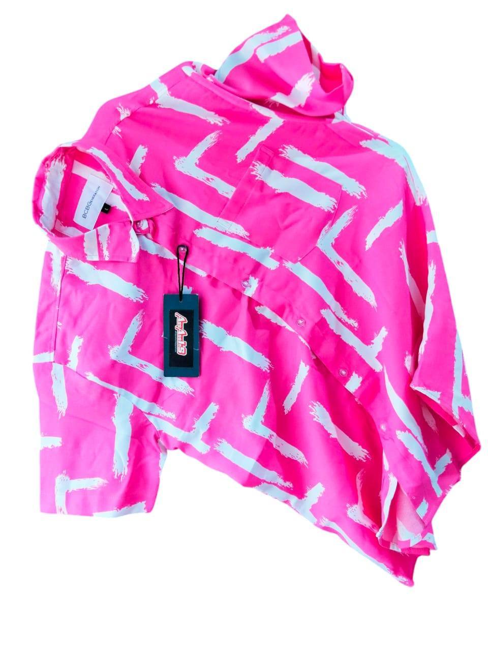 PRINTED MENS SHIRTS - PINK