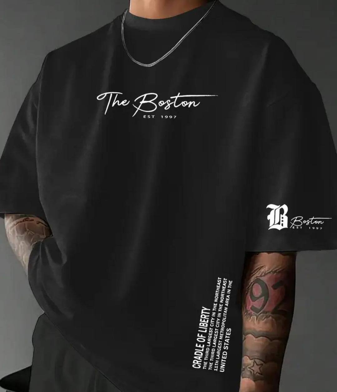 MENS BAGGY T SHIRT - BLACK