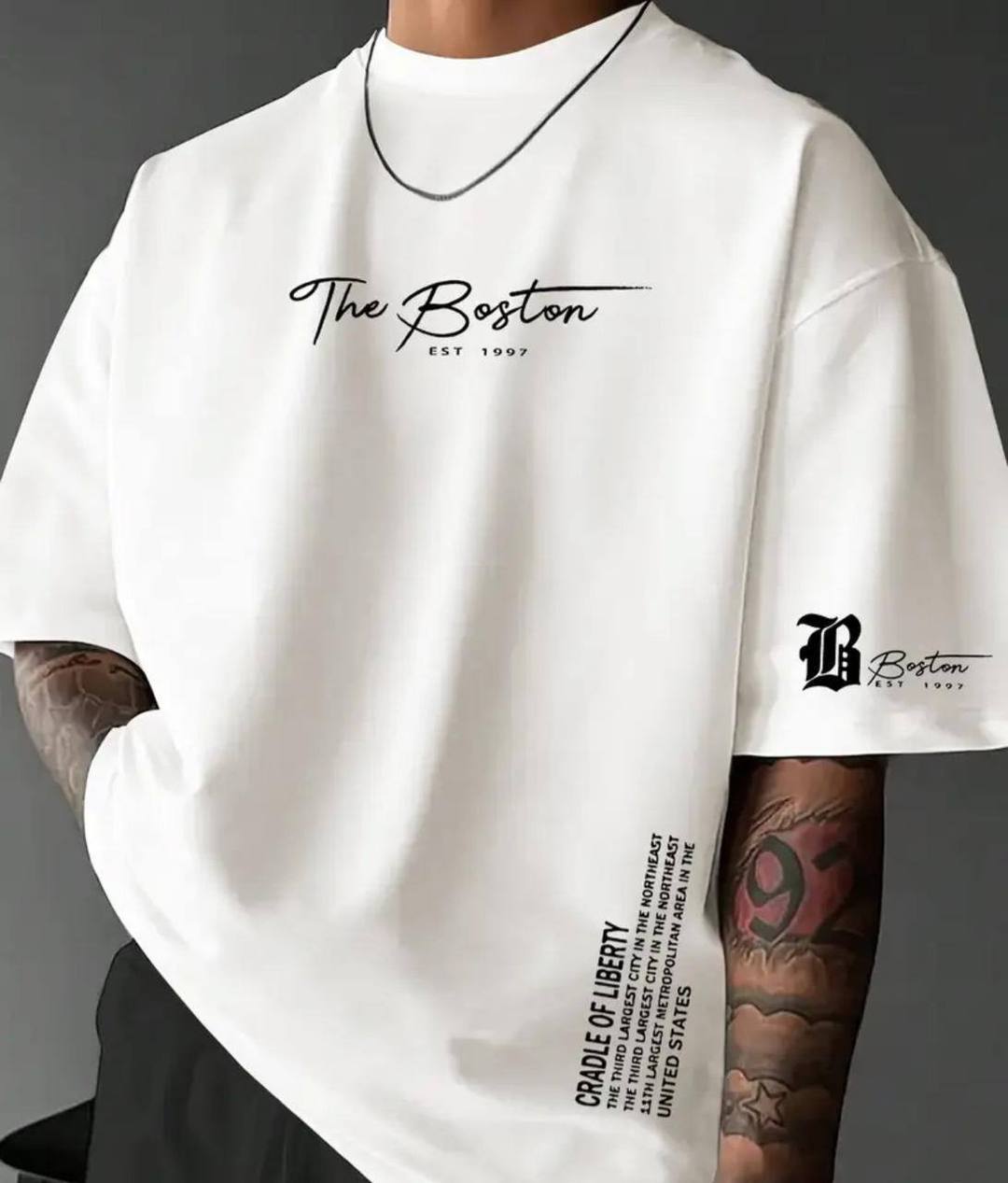 MENS BAGGY T SHIRT - WHITE
