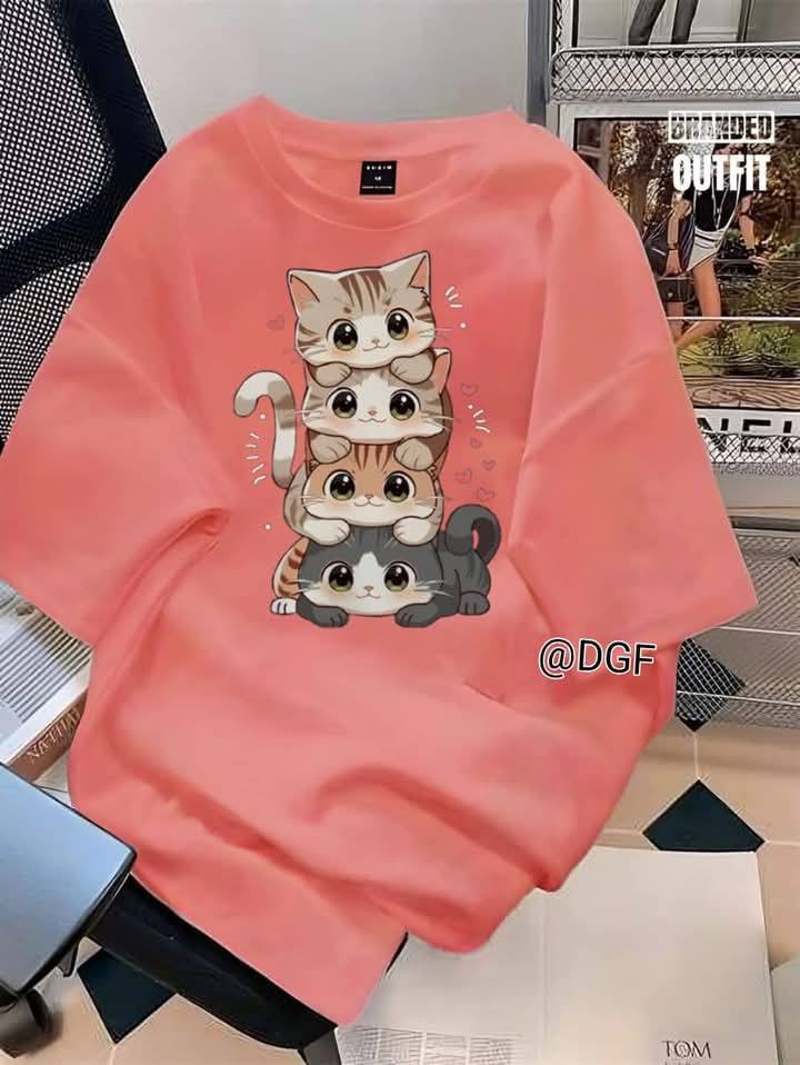 STUNNINGLY BEAUTIFUL T SHIRT - SALMON PINK