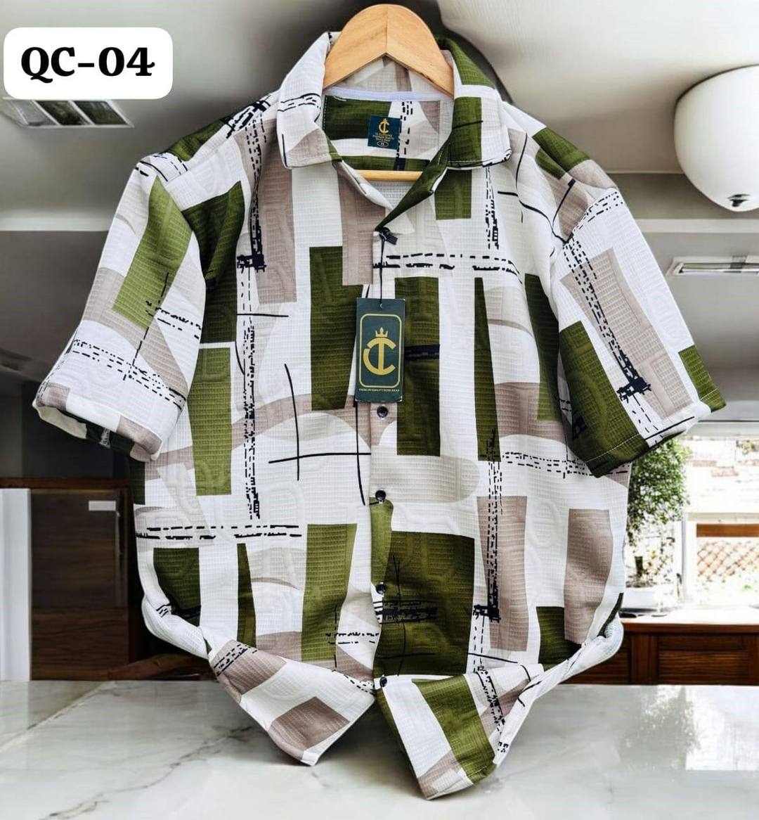 STUNNING MEN'S OVERSIZE SHIRT - GREEN