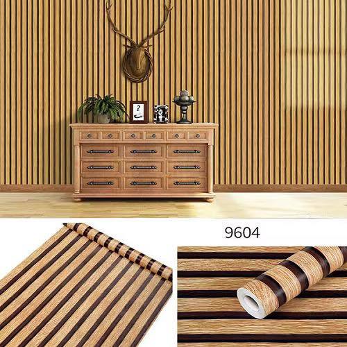 WOODEN STRIP WALL STICKER