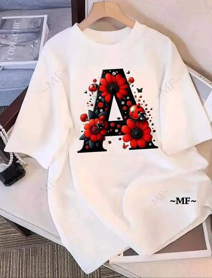 WHITE DESIGN LADIES T SHIRT
