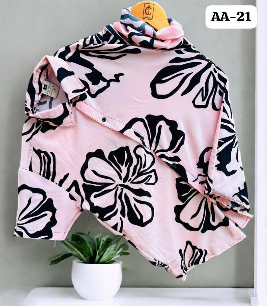 FLORAL PRINT HAWAIIAN SHIRT