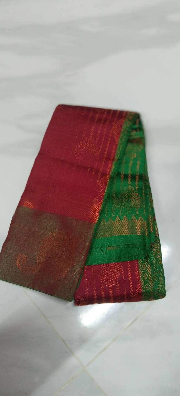 NORMAL PATTU SAREE WITH BLOUSE
