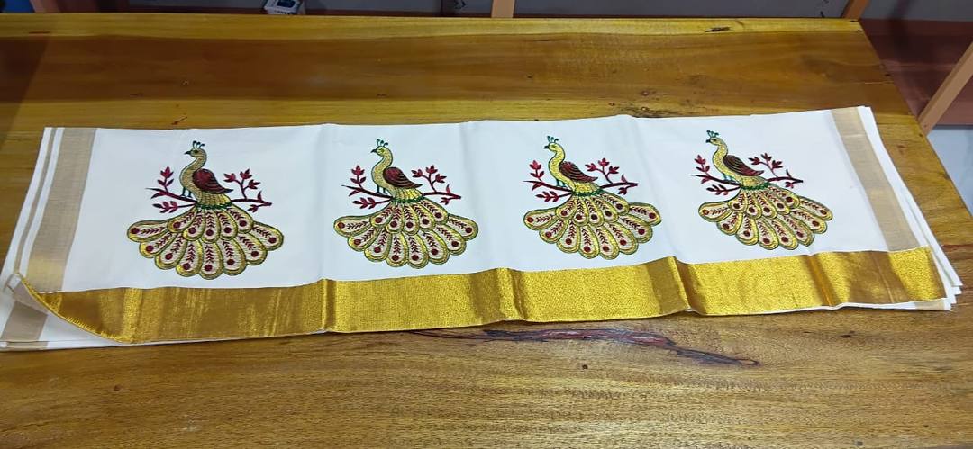 KERALA SAREE WITH RUNNING BLOUSE AVAILABLE