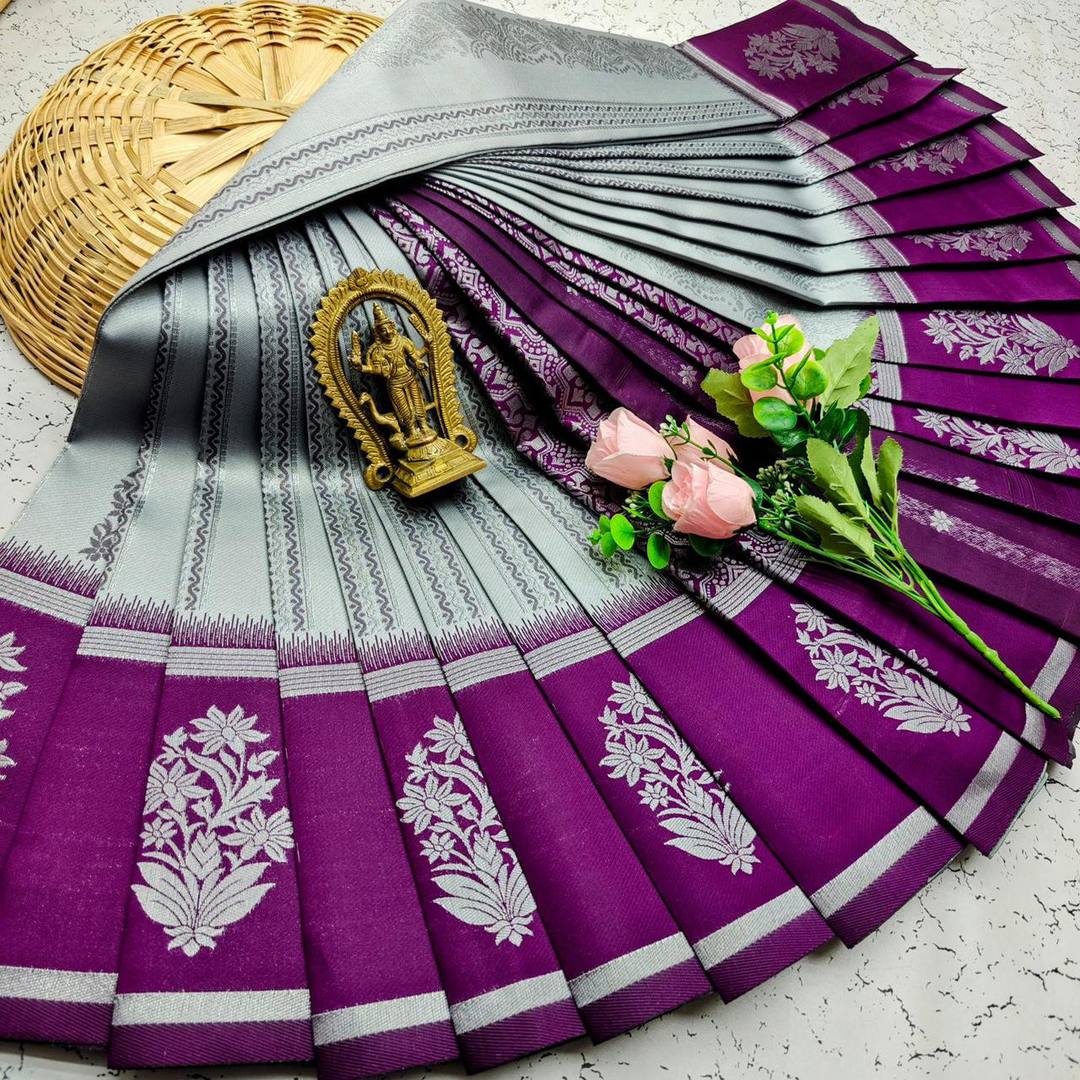 NEW DESIGN PATTU SAREE CONTRAST BLOUSE AVAILABLE